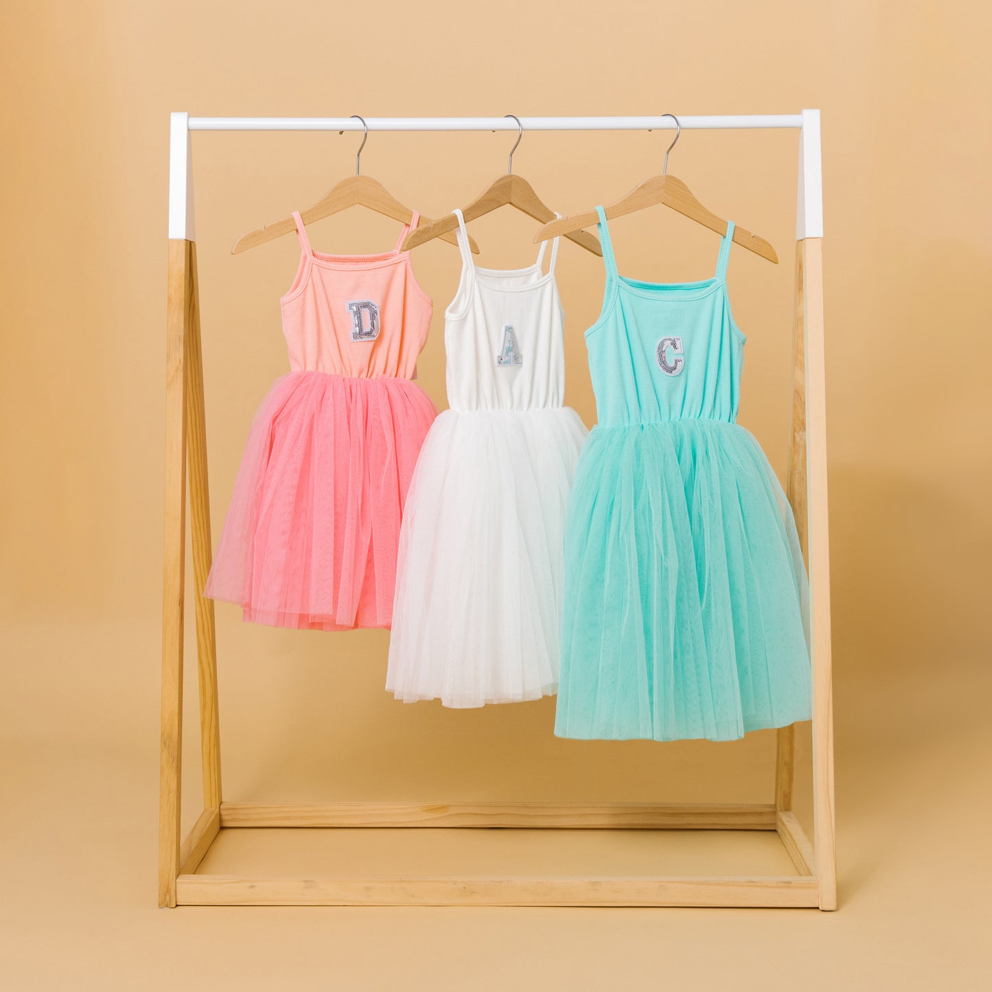 Add some Sparkle to the tutu dress with a personalised sequin letter